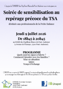 Lire la suite à propos de l’article Une soirée dédiée au repérage précoce du TSA
