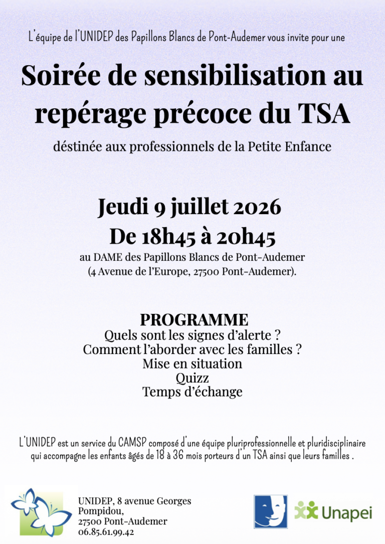 Lire la suite à propos de l’article Une soirée dédiée au repérage précoce du TSA