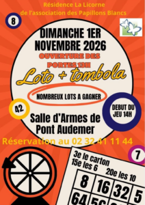 Lire la suite à propos de l’article Loto + Tombola organisé par la Licorne